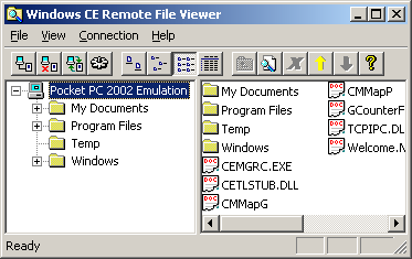 รูปแสดง ผลการติดต่อระหว่าง File Viewer และ Emulator