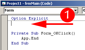 รูปแสดง หน้าต่าง Code View 