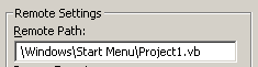 รูปแสดง ตำแหน่งของไฟล์ vb ที่ถูกส่งไปทำงานบน Emulator