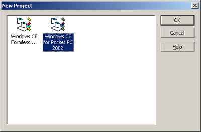 รูปแสดง การเลือกสร้าง Project ใหม่