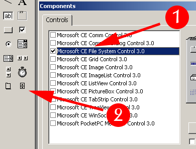 รูปแสดง การเพิ่มรายการของ component ใหม่