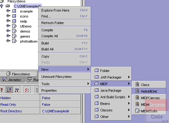 Create new MIDP