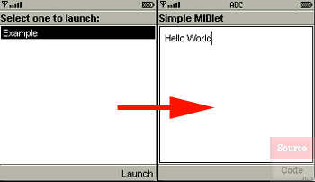 HelloWorld MIDlet
