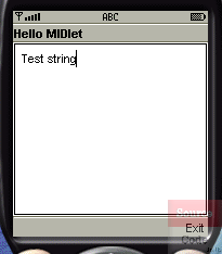 Hello MIDlet