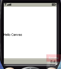 HelloCanvas MIDlet