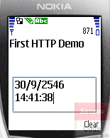 HttpDemo MIDlet