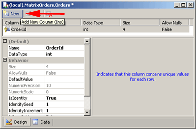 Creating Table
