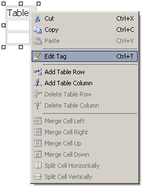 Popup menu