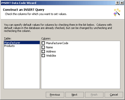 Construct an INSERT Query