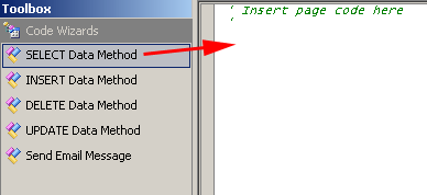 Drag and Drop Code Wizard