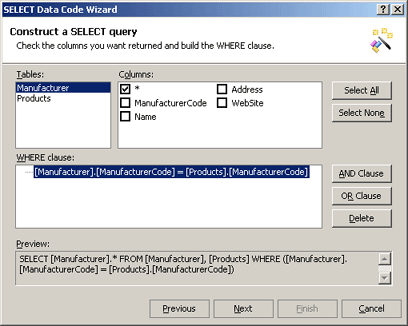 Construct a SELECT query