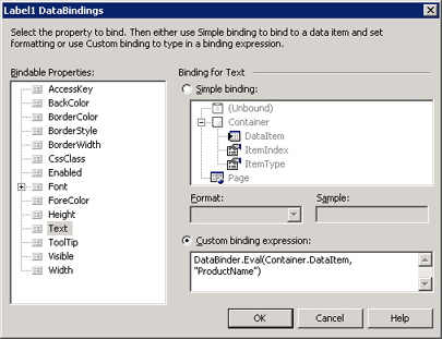 Label1 DataBinding
