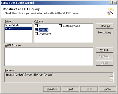 Construct a SELECT query