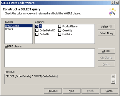 Construct a SELECT query