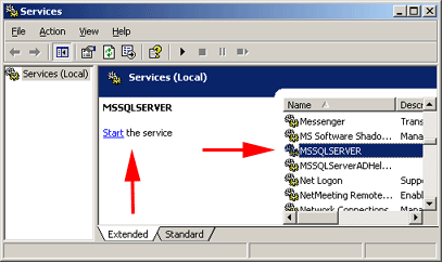 Services Window