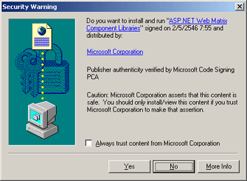 Security Warning